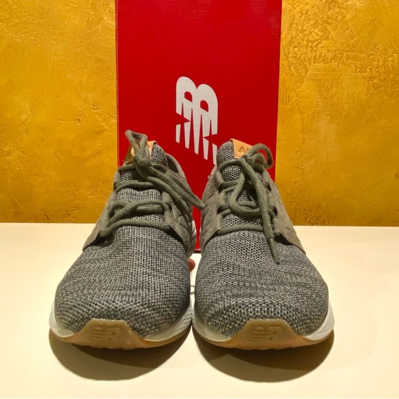 MEN’S NEW BALANCE FRESH FOAM CRUZ KNIT MCRUZKO2 SHOES, MILITARY OLIVE 9 2E WIDE - Picture 11 of 14